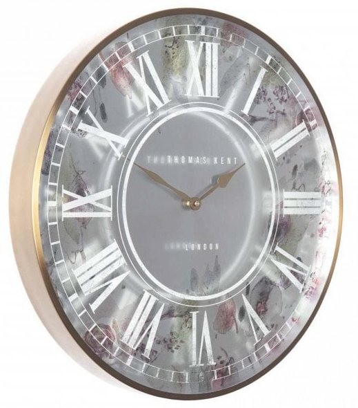 Jewel Eden Brass 53cm Round Clock by Thomas Kent