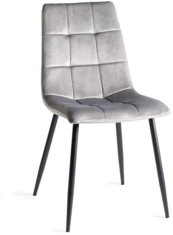 Loft Dining Chair (Grey Velvet) by Bentley Designs