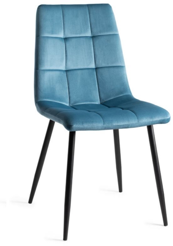 Loft Dining Chair (Petrol Blue Velvet) by Bentley Designs