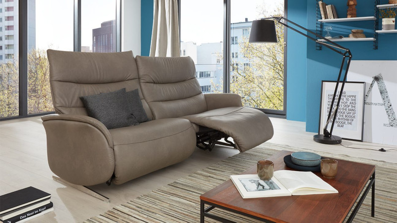 Azure 2 Seater Electric Wall Free Recliner Sofa (4081-80Q) by Himolla