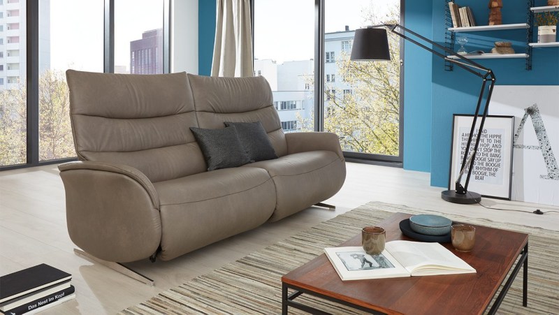 Azure 2.5 Seater Electric Wall Free Recliner Sofa (4081-81Q) by Himolla