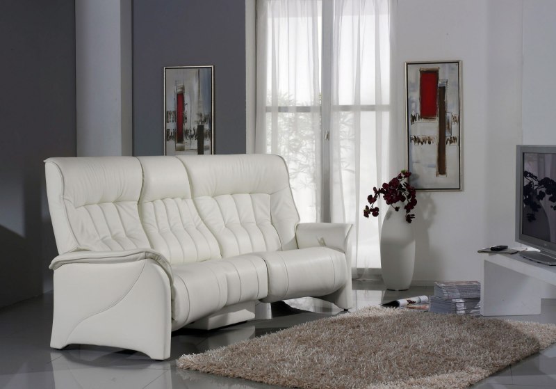 Rhine Curved Cumuly Electric Recliner Sofa (4350-73O) by Himolla