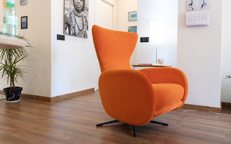 Mondrian Swivel & Recliner Chair by Fama