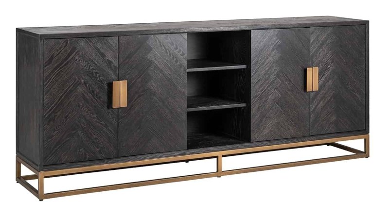 Blackbone 225cm Sideboard (Brass Collection) by Richmond Interiors