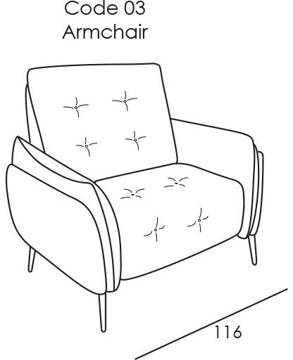 Bolzano Armchair by Italia Living