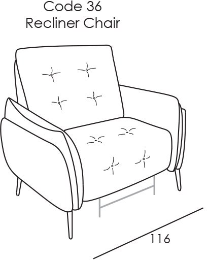 Bolzano Armchair (Electric Recliner) by Italia Living