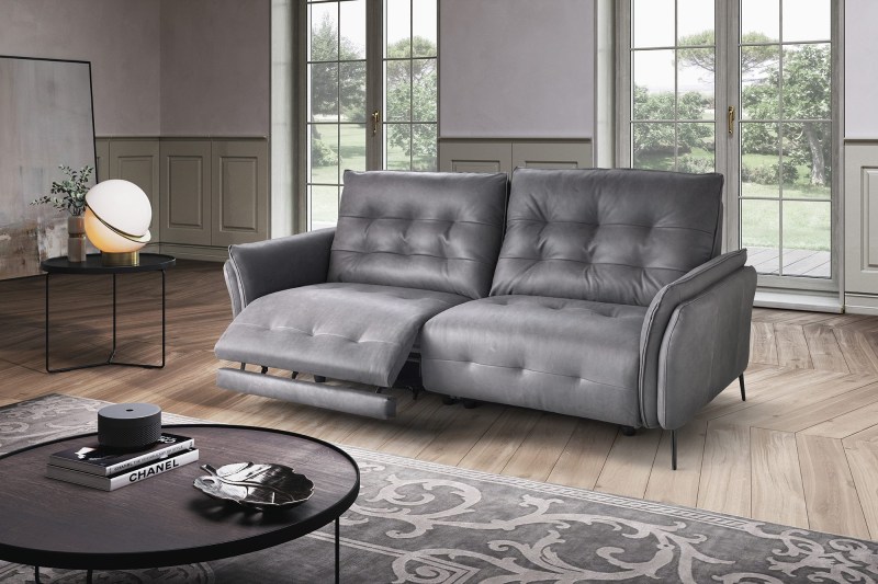 Bolzano Large Sofa (Electric Recliner) by Medita