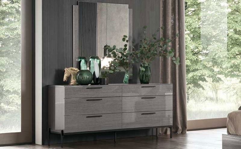 Novecento 6 Drawer Wide Dresser by ALF Italia