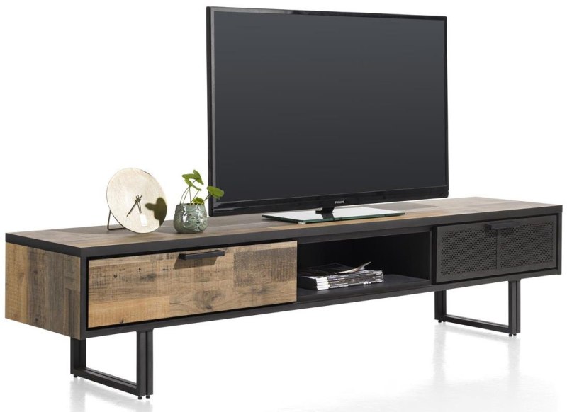 Avalon 200cm TV Unit with 2 Drawers & 1 Niche by Habufa