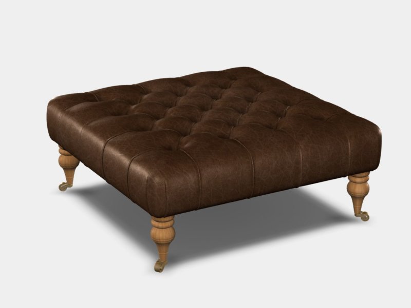 Dalmore Stool (All Hide) by Tetrad Harris Tweed