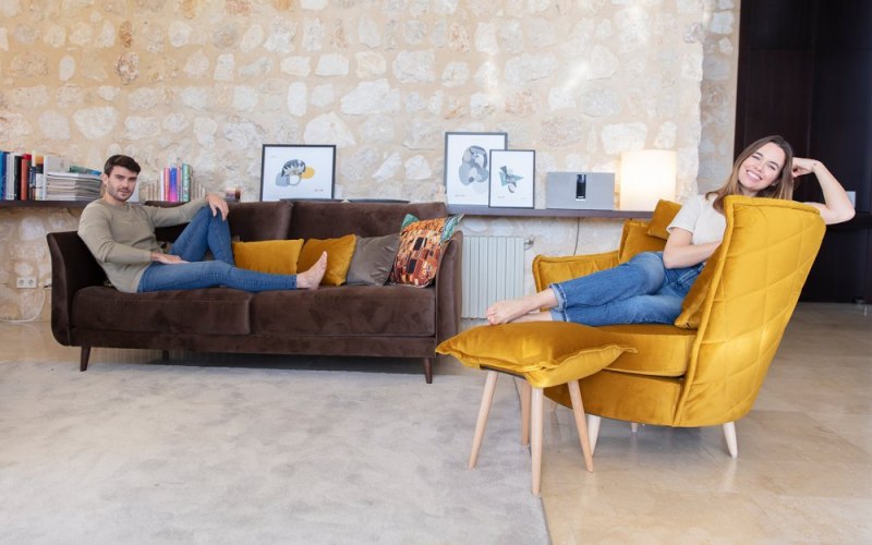 Helsinki 2 Seater Sofa by Fama