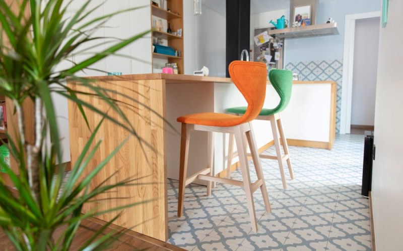 Helga Bar Stool (65cm Seat Height) by Fama