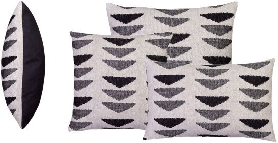 Zara Black Cushion by WhiteMeadow