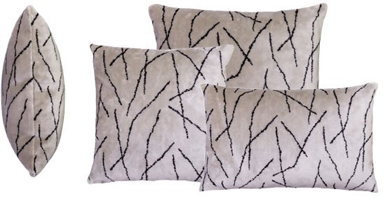 Cartago Taupe Cushion (Three Sizes Available) by WhiteMeadow