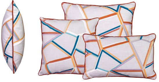 Tetris Auburn Cushion (Three Sizes Available) by WhiteMeadow