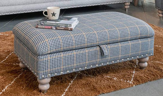 Cleveland Legged Ottoman by Alstons