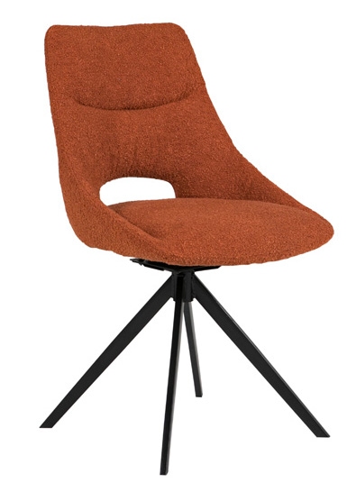 Barefoot Swivel Dining Chair (Rust) by Vida Living