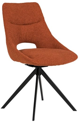 Barefoot Swivel Dining Chair (Rust) by Vida Living