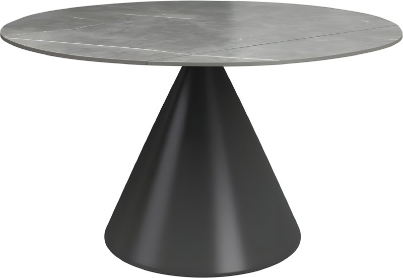 Alonsoe 85cm-136cm Ceramic Swivel Extending Dining Table (Matt Grey) Alonsoe 85cm-136cm Ceramic Swivel Extending Dining Table (Matt Grey)