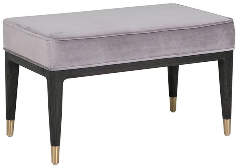 Leotta Dressing Stool (Ebony) by Vida Living