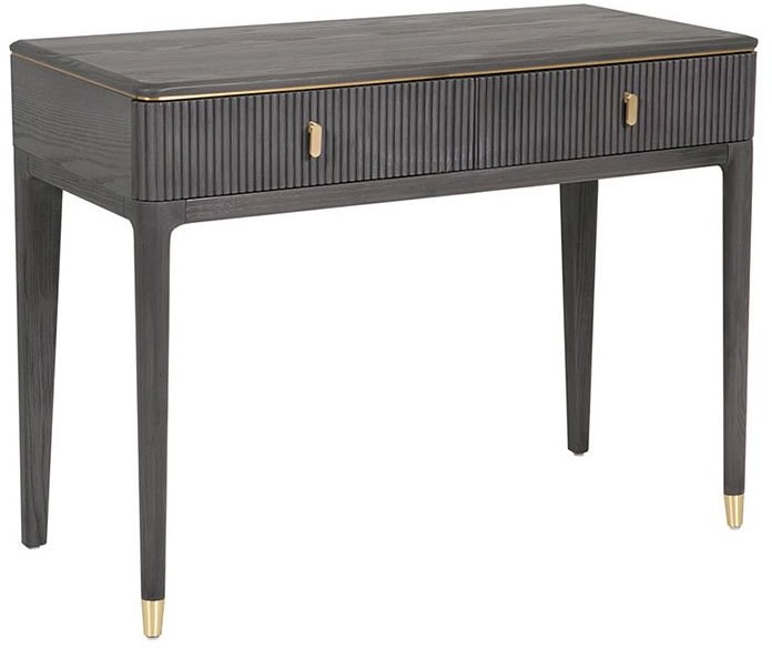 Leotta 2 Drawer Dressing Table (Ebony) by Vida Living