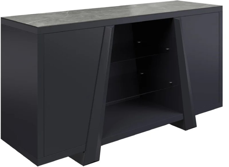 Marlow Matt Ceramic Grey Sideboard Marlow Matt Ceramic Grey Sideboard