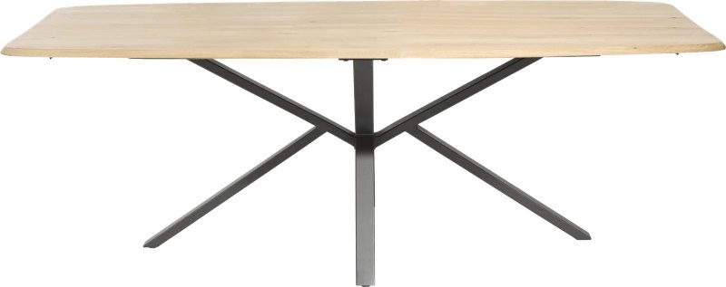 Home 220 x 110cm Rounded Dining Table by Habufa