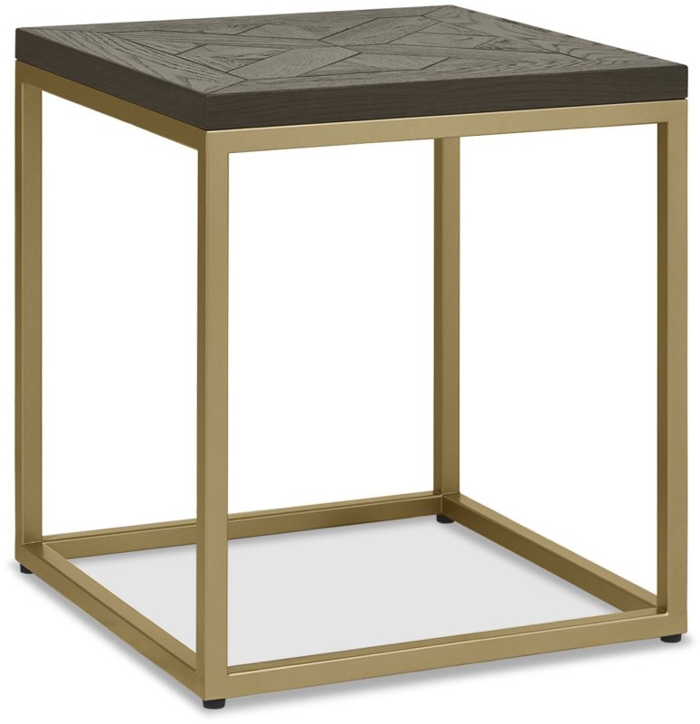 Athens Fumed Oak Lamp Table by Bentley Designs
