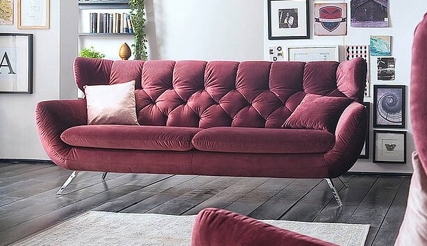 Glamour (175cm) 2 Seater Sofa by 3C Candy