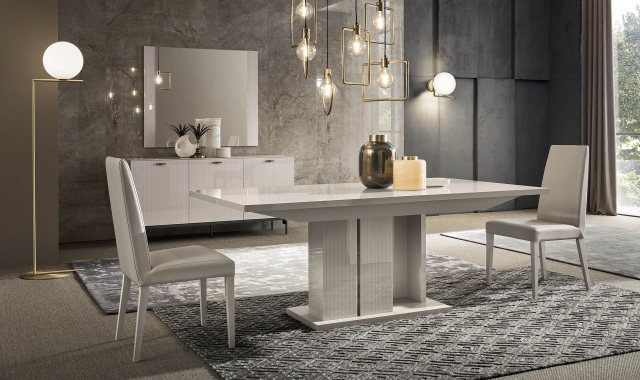 Claire 196-250cm x 100cm Extending Dining Table by ALF Italia