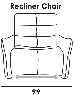 Nuvola Armchair (Electric Recliner) by Italia Living