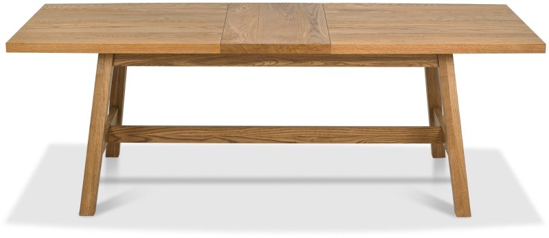 Regent Rustic Oak 4-6 Seater Extension Table by Bentley Designs