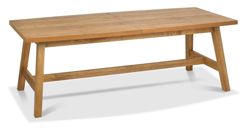 Regent Rustic Oak 6-8 Seater Extension Table by Bentley Designs