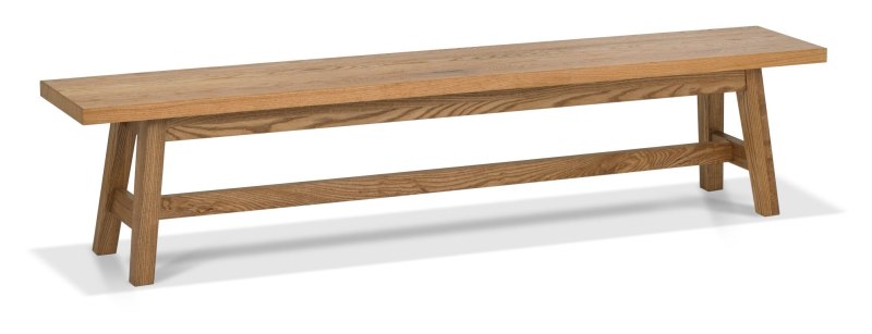 Regent Rustic Oak Large Bench by Bentley Designs