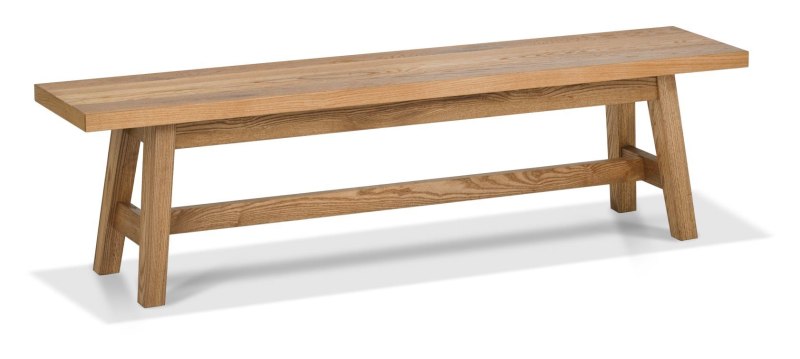 Regent Rustic Oak Small Bench by Bentley Designs