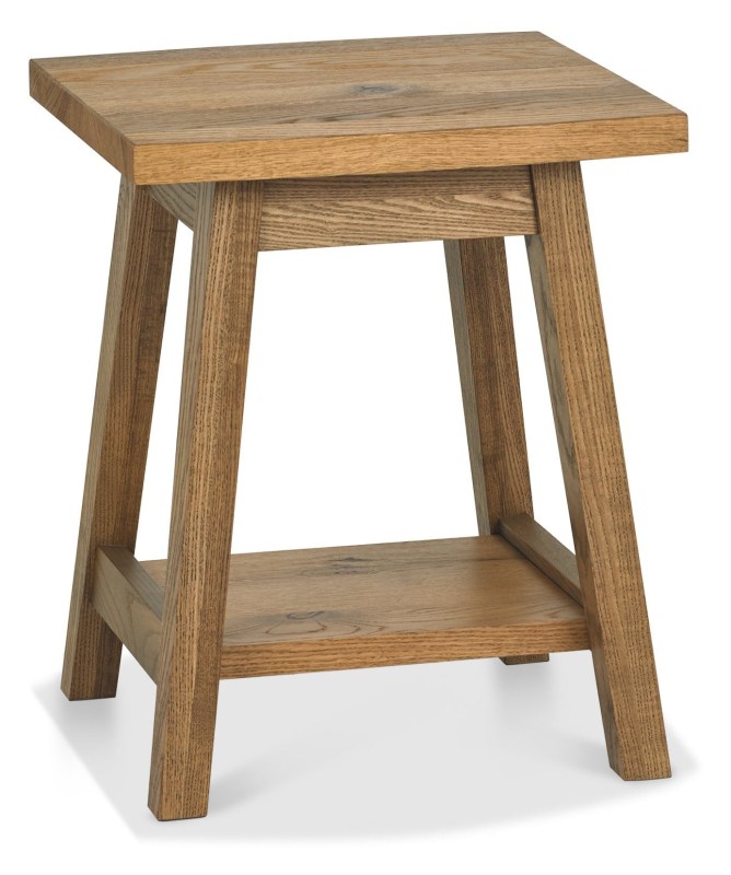 Regent Rustic Oak Lamp Table by Bentley Designs