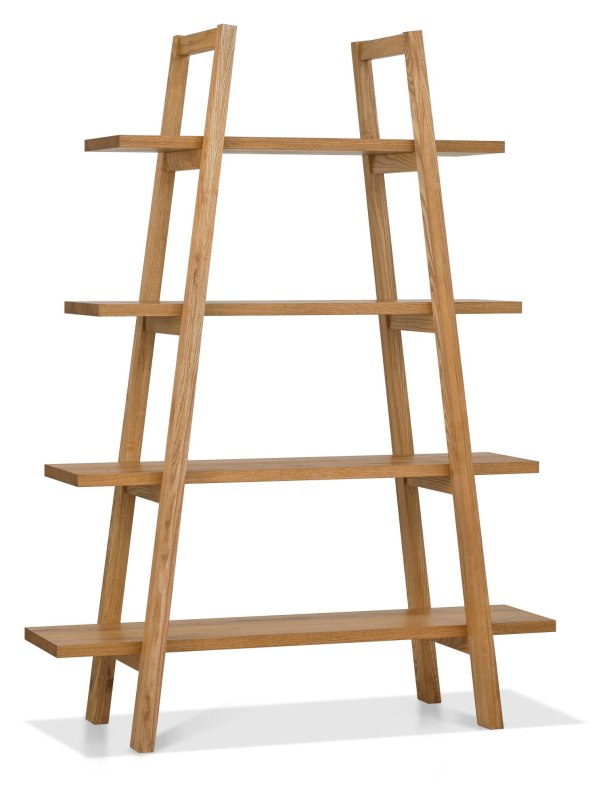 Regent Rustic Oak Open Display Unit by Bentley Designs