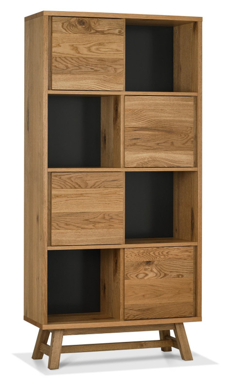 Regent Rustic Oak Display Cabinet by Bentley Designs