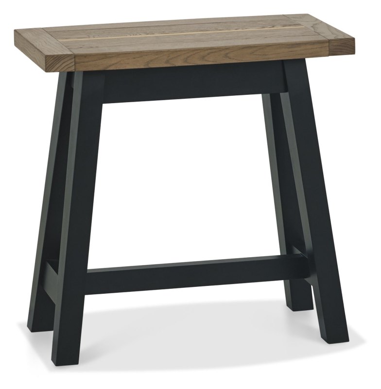Regent Weathered Oak & Peppercorn Side Table by Bentley Designs