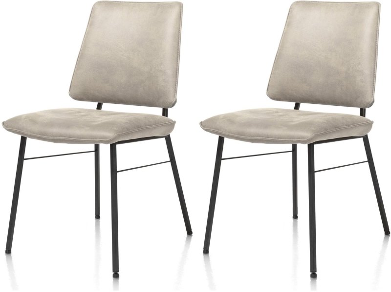 Fausto Dining Chair (Pebble) by Habufa