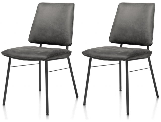 Fausto Dining Chair (Off Black) by Habufa