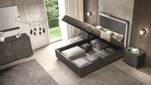 Sky Superking Bedframe with Lift Storage by Euro Designs