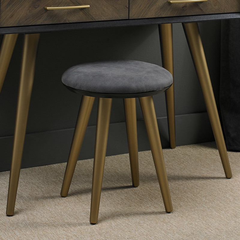 Sienna Fumed Oak Stool by Bentley Designs