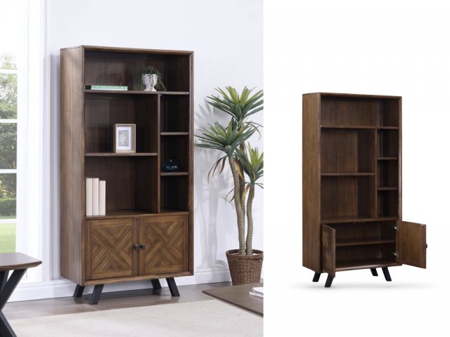 Sierra Large Bookcase (2 Doors) by Annaghmore