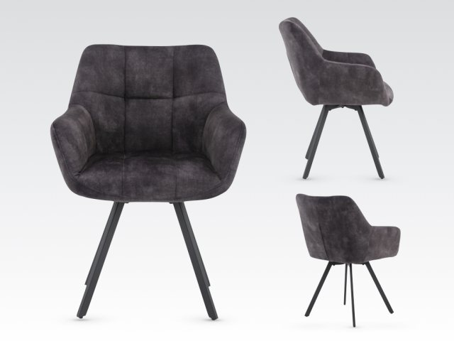 Mila Dining Chair (Charcoal) by Annaghmore