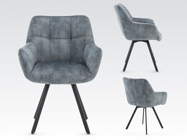 Mila Dining Chair (Stone Blue) by Annaghmore