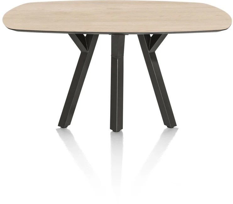 Minato 150 x 105cm Oval Dining Table (Light Natural Oak Finish) by Habufa Minato 150 x 105cm Oval Dining Table (Light Natural Oak Finish) by Habufa
