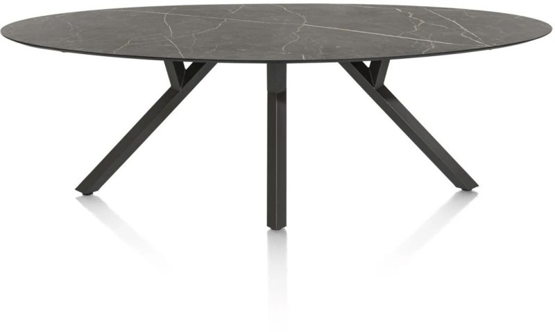 Minato 240 x 110cm Ellipse Dining Table (Onyx Finish) by Habufa Minato 240 x 110cm Ellipse Dining Table (Onyx Finish) by Habufa