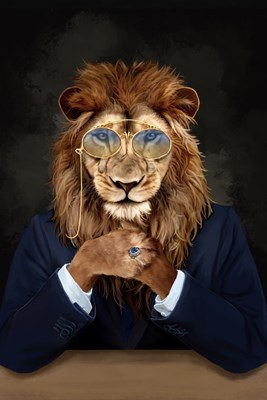 Canvas Oil Dapper Lion 60x90cm Canvas Oil Dapper Lion 60x90cm