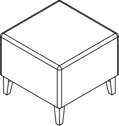 Alaska Footstool by Meridian Upholstery Alaska Footstool by Meridian Upholstery